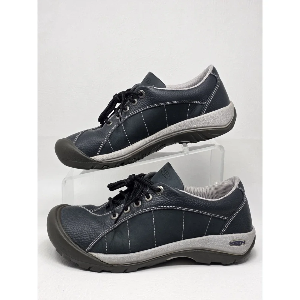 KEEN Targhee II Low Womens Waterproof Hiking Shoes Grey Teal 1017120 Size 8 W